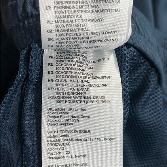 adidas 3-Stripes Primeblue Mens Shorts Size XL Navy Blue &
White - Picture 7 of 11